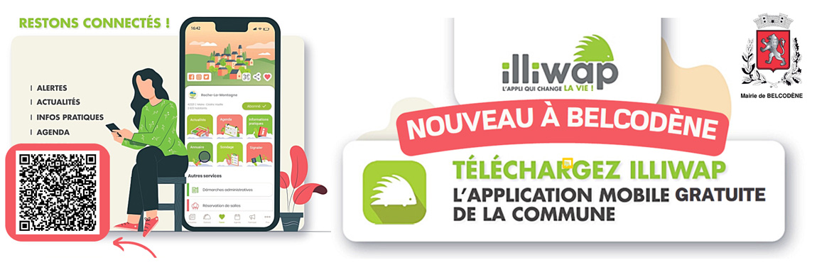 Application mobile gratuite ILLIWAP de la commune de Belcodène